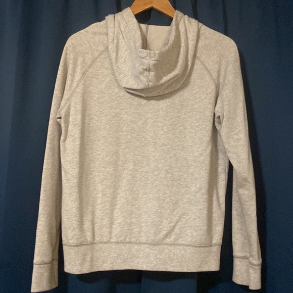 Old Navy Gray Cheetah Print Hooded Sweatshirt with front pocket - Picture 2 of 4